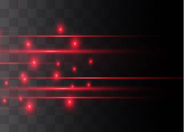 Kırmızı yatay parlama