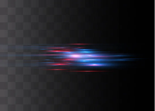 Éblouissement horizontal bleu — Image vectorielle