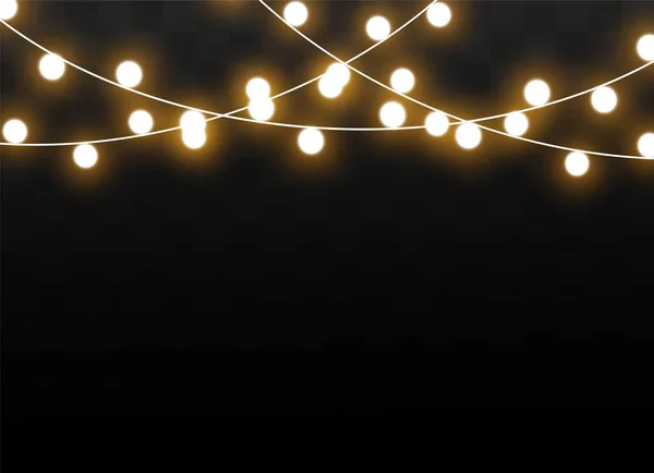 Natal luzes efeito — Vetor de Stock