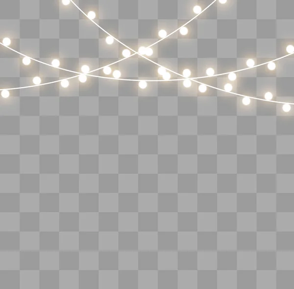 Efecto luces de Navidad — Vector de stock