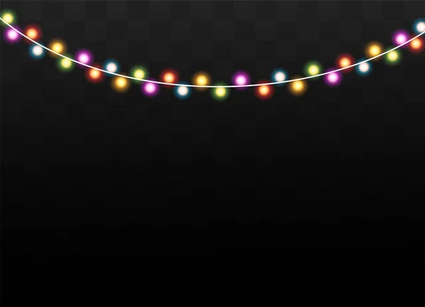 Efecto luces de Navidad — Vector de stock