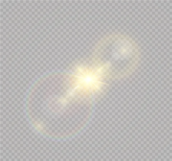 Lumière solaire transparente vectorielle — Image vectorielle