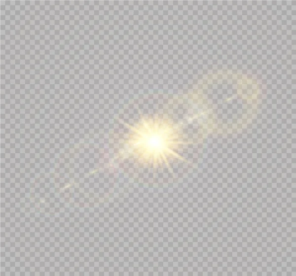 Lumière solaire transparente vectorielle — Image vectorielle