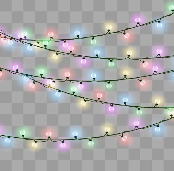 Efecto luces de Navidad — Archivo Imágenes Vectoriales