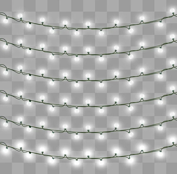 크리스마스 조명 효과 — 스톡 벡터
