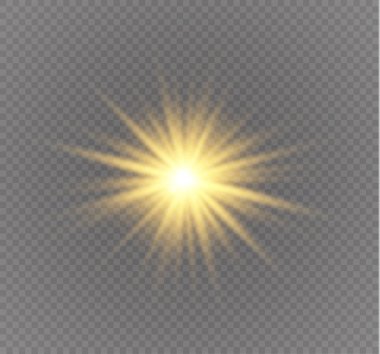 Sarı parlayan ışık