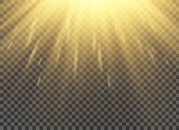 Vektor transparentes Sonnenlicht — Stockvektor
