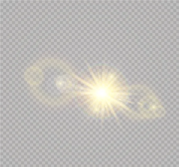 Lumière solaire transparente vectorielle — Image vectorielle