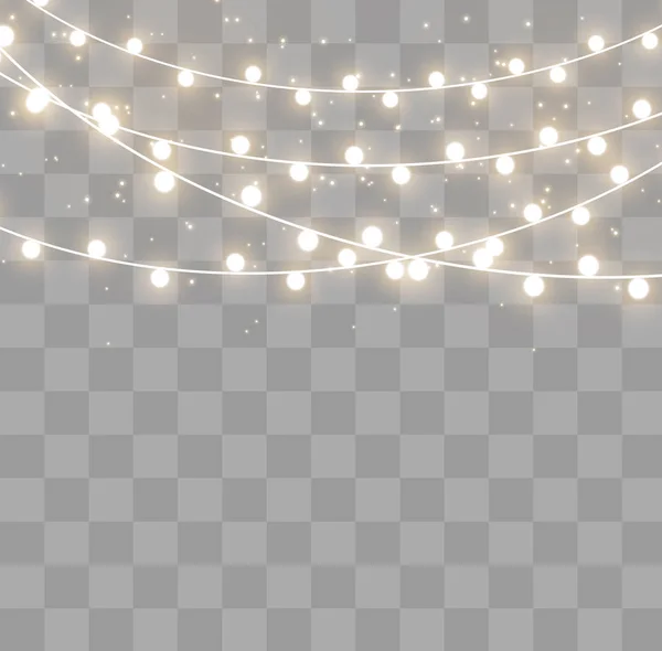 Efecto luces de Navidad — Vector de stock