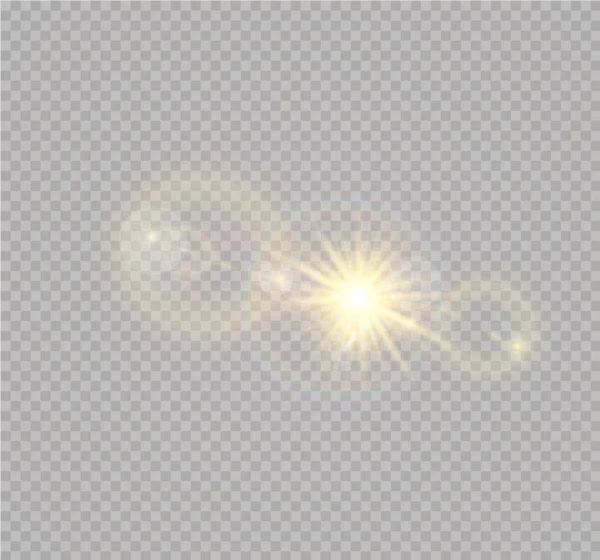 Lumière solaire transparente vectorielle — Image vectorielle