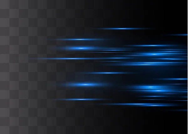Blauwe horizontale schittering — Stockvector