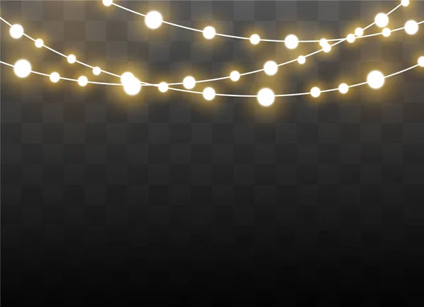 Efecto luces de Navidad — Vector de stock