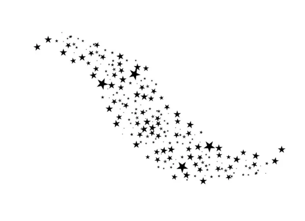 Zwarte ster komeet — Stockvector
