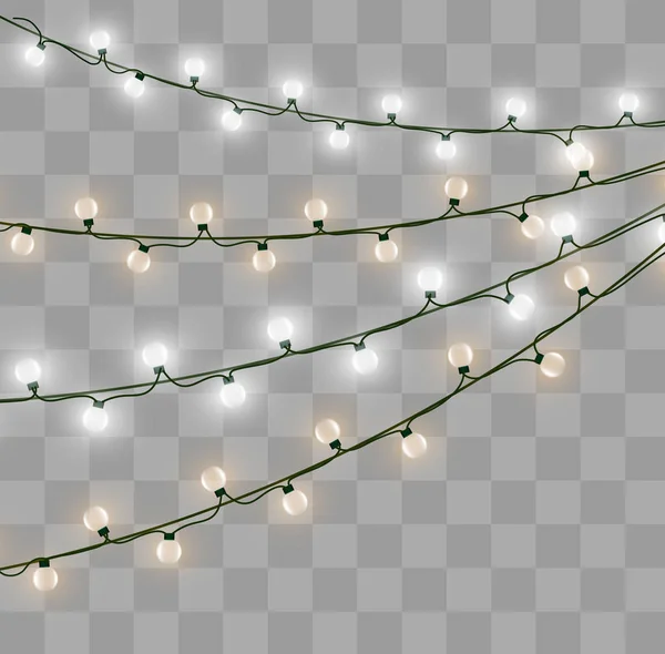 Efecto luces de Navidad — Vector de stock