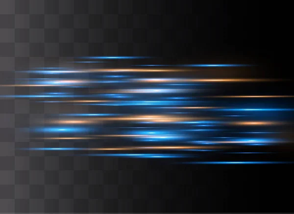 Голубой горизонтальный блик — стоковый вектор