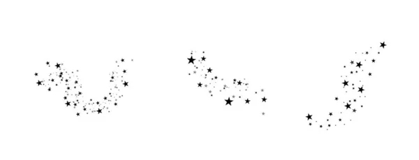 Cometa stella nera — Vettoriale Stock