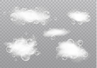 Köpük ve kabarcıklar.