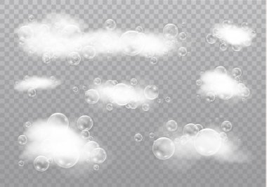 Köpük ve kabarcıklar.