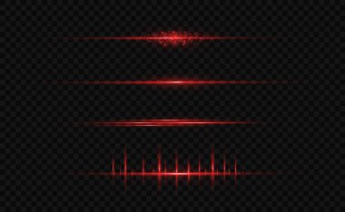 Kırmızı yatay çizgi.