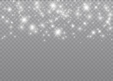 Beyaz toz kıvılcımları.