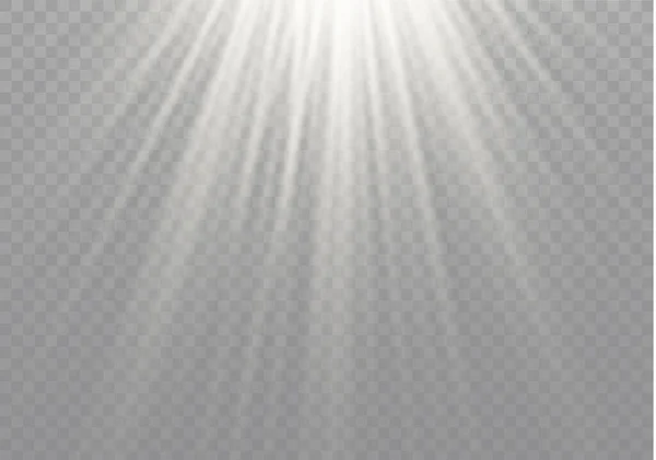 Rayos blancos del sol . — Archivo Imágenes Vectoriales