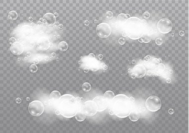 Köpük ve kabarcıklar.