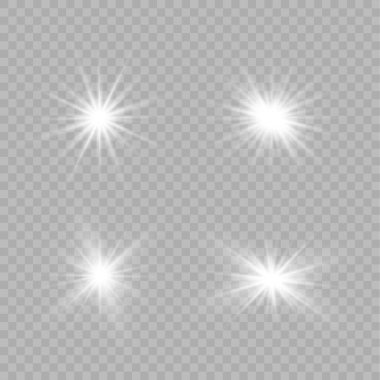 Beyaz ışık yıldızlar.