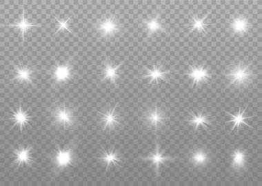 Beyaz ışık yıldızlar.