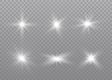 Beyaz ışık yıldızlar.