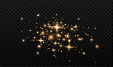 Sarı toz kıvılcımları.