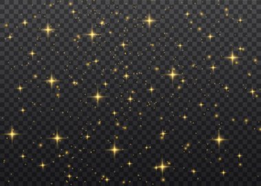 Sarı toz kıvılcımları.