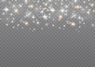 Parlak toz parçacıkları.