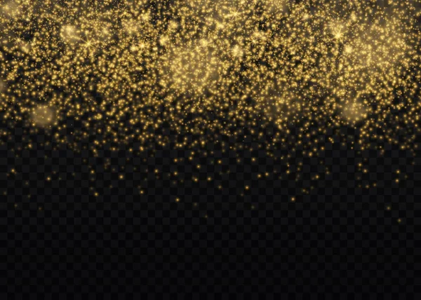 Etincelles de poussière jaune. — Image vectorielle