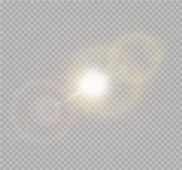 Sun lens flash. — Stock Vector