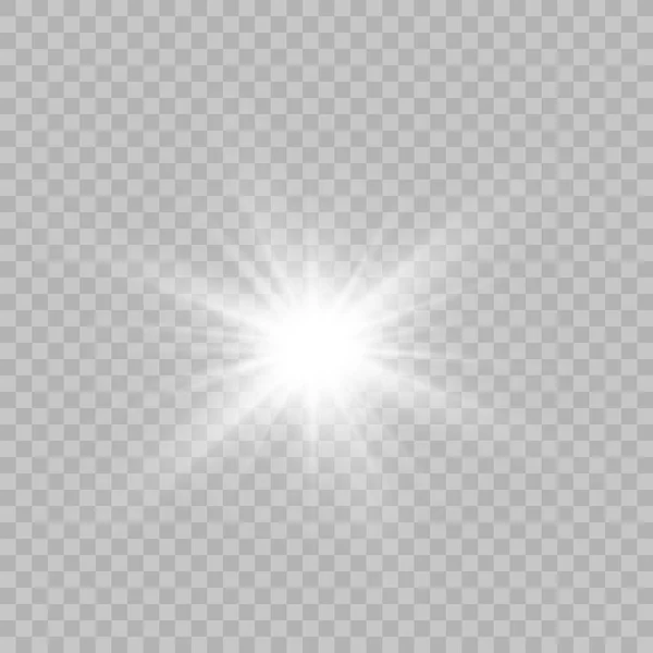 Witte lichtsterren. — Stockvector