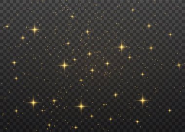 Sarı toz kıvılcımları.