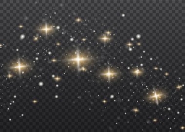 Parlak toz parçacıkları.