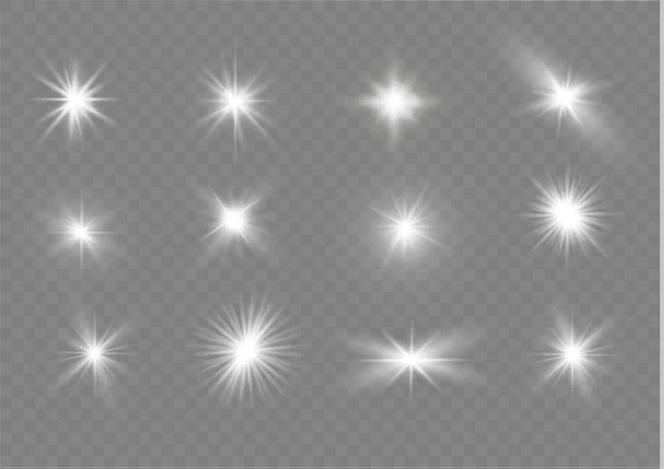 Étoiles blanches. — Image vectorielle