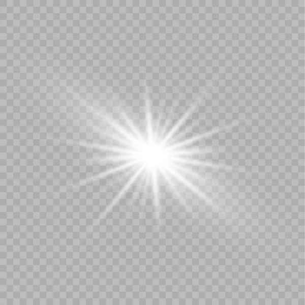 Witte lichtsterren. — Stockvector