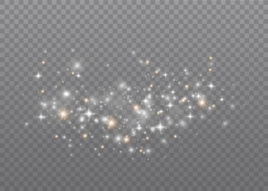 Parlak toz parçacıkları.