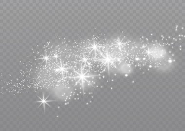 Beyaz toz kıvılcımları.