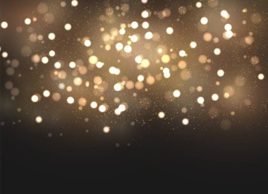 Altın tozu kıvılcımları.