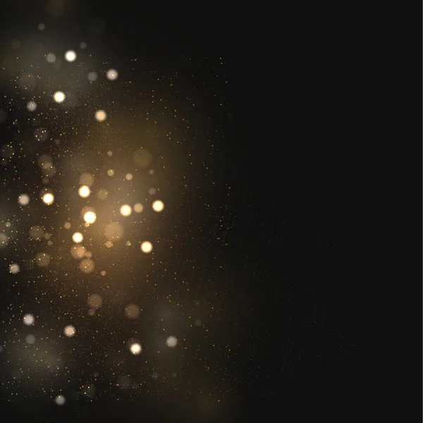 Étincelles de poussière dorée. — Image vectorielle