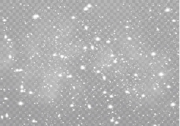 Schneefälle, Schneeflocken, Schnee. — Stockvektor