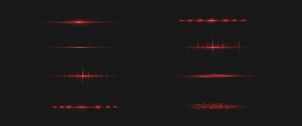 Красная горизонтальная линия . — стоковый вектор