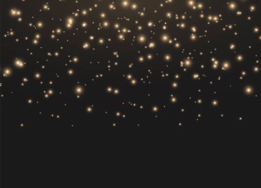 Altın tozu kıvılcımları.