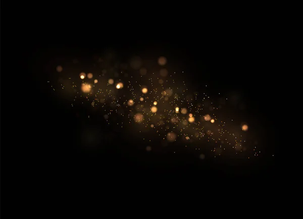 Étincelles de poussière dorée. — Image vectorielle