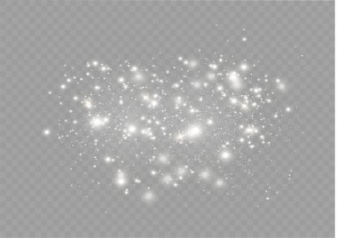 Beyaz toz kıvılcımları.
