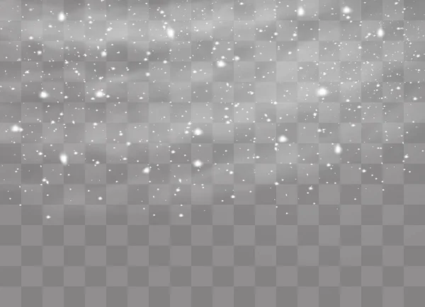 Navidad cayendo nieve — Vector de stock