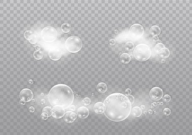 Köpük ve kabarcıklar.